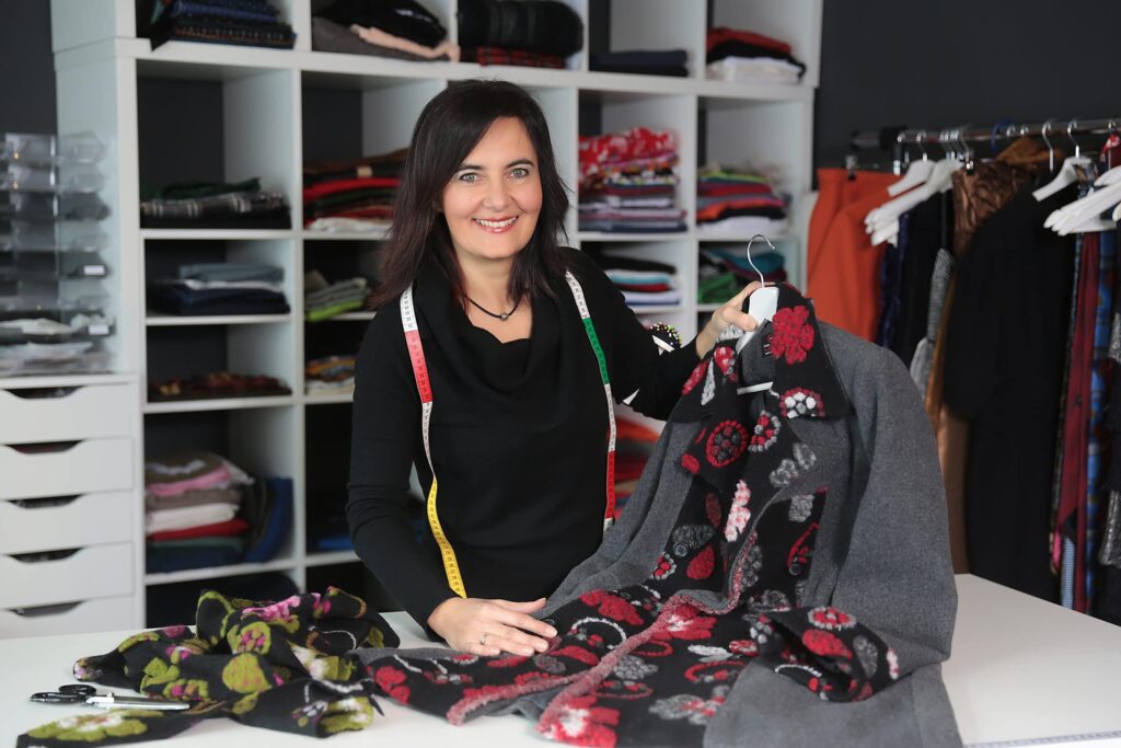Jurorin Sabine Hubmann, Fashion Werkstatt, Ideenwettbewerb bei Stoff&Chic