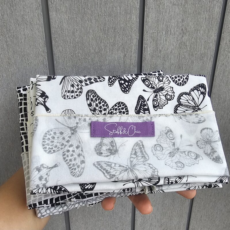 Noir&Blanc FuroChici-Kollektion von Stoff&Chic produziert in KLagenfurt