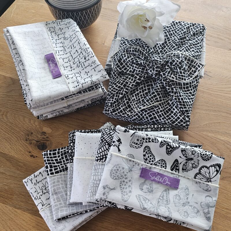 Noir&Blanc FuroChici-Kollektion von Stoff&Chic produziert in KLagenfurt