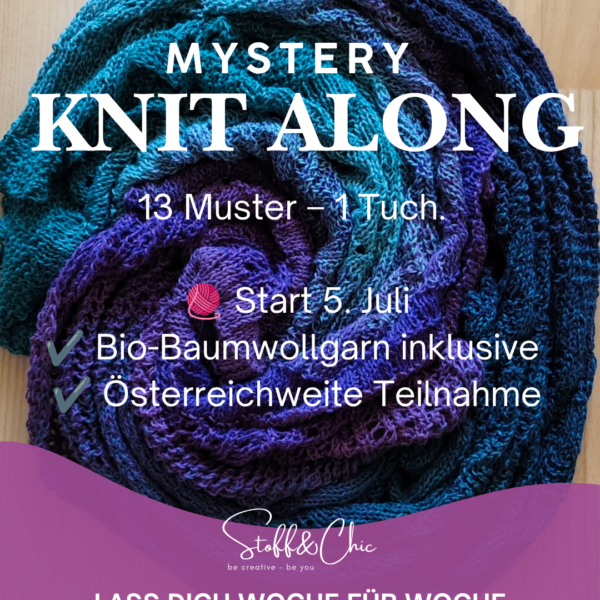 Mystery Knit Along 13 Muster ein Tuch Start am 5. Juli 26