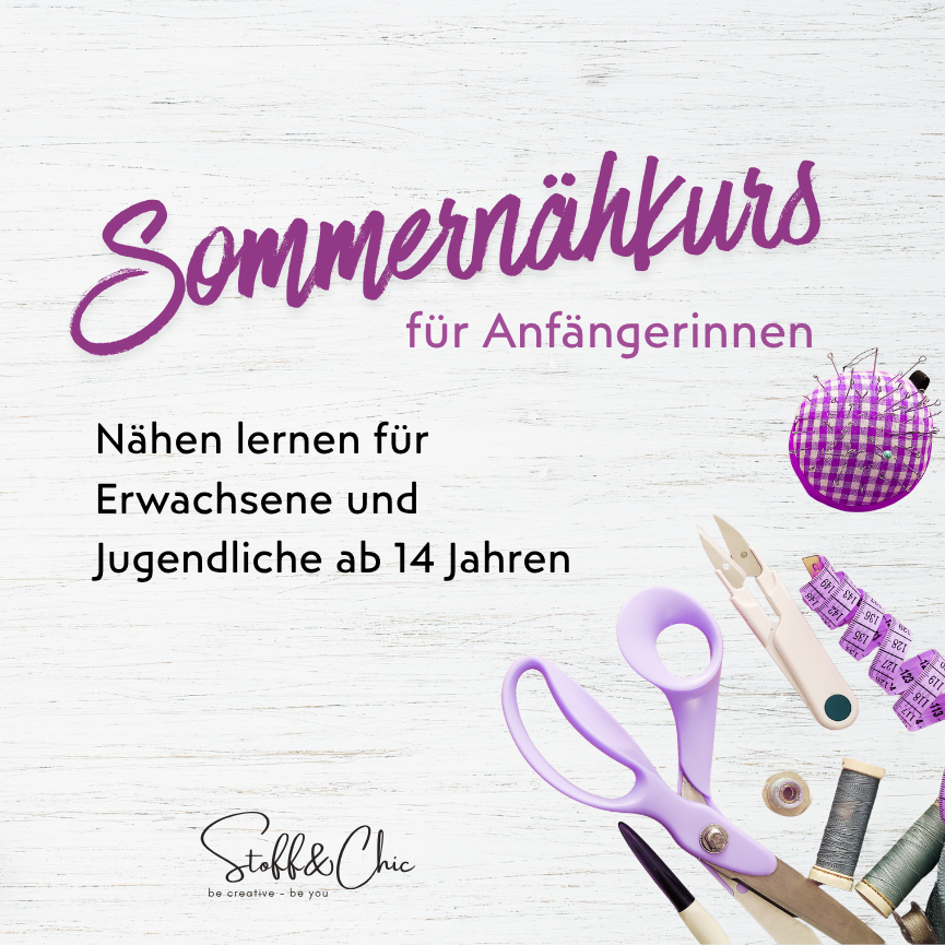 Nählurs, Stoff&Chic, Sommerkurs, Nähvormittage, Klagenfurt